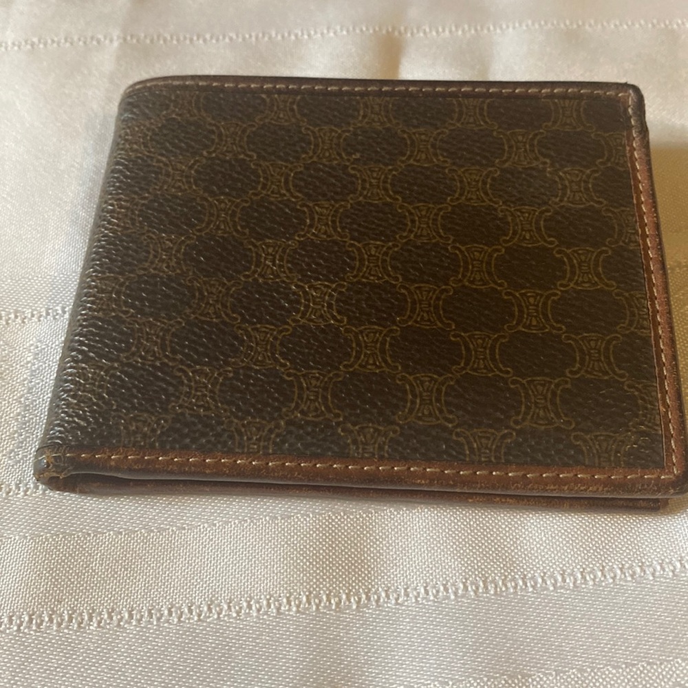 Vintage Celine Wallet color transfer scratches inside minimal rubs